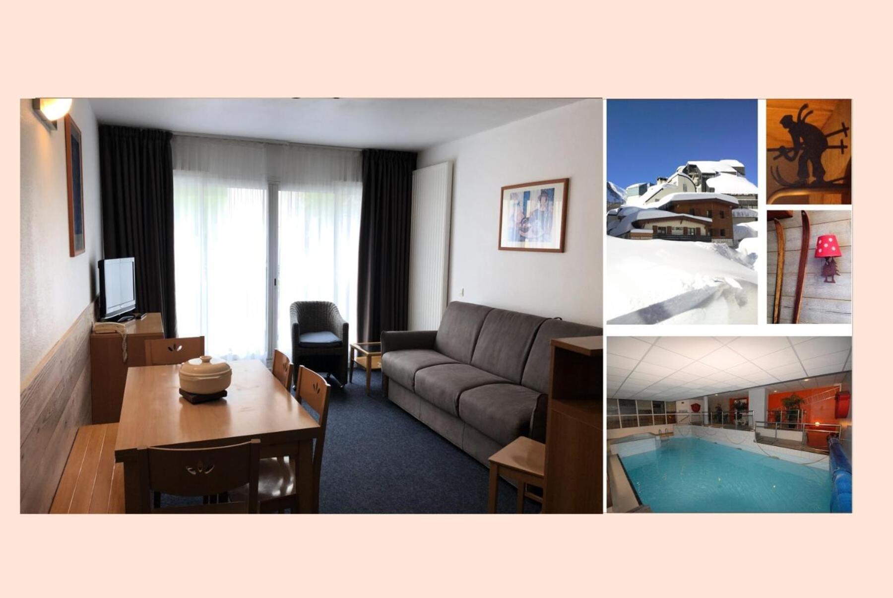 Le Chalet - Piscine 16 - Studio Pour 6 Personnes Mae-8824 Gourette Luaran gambar